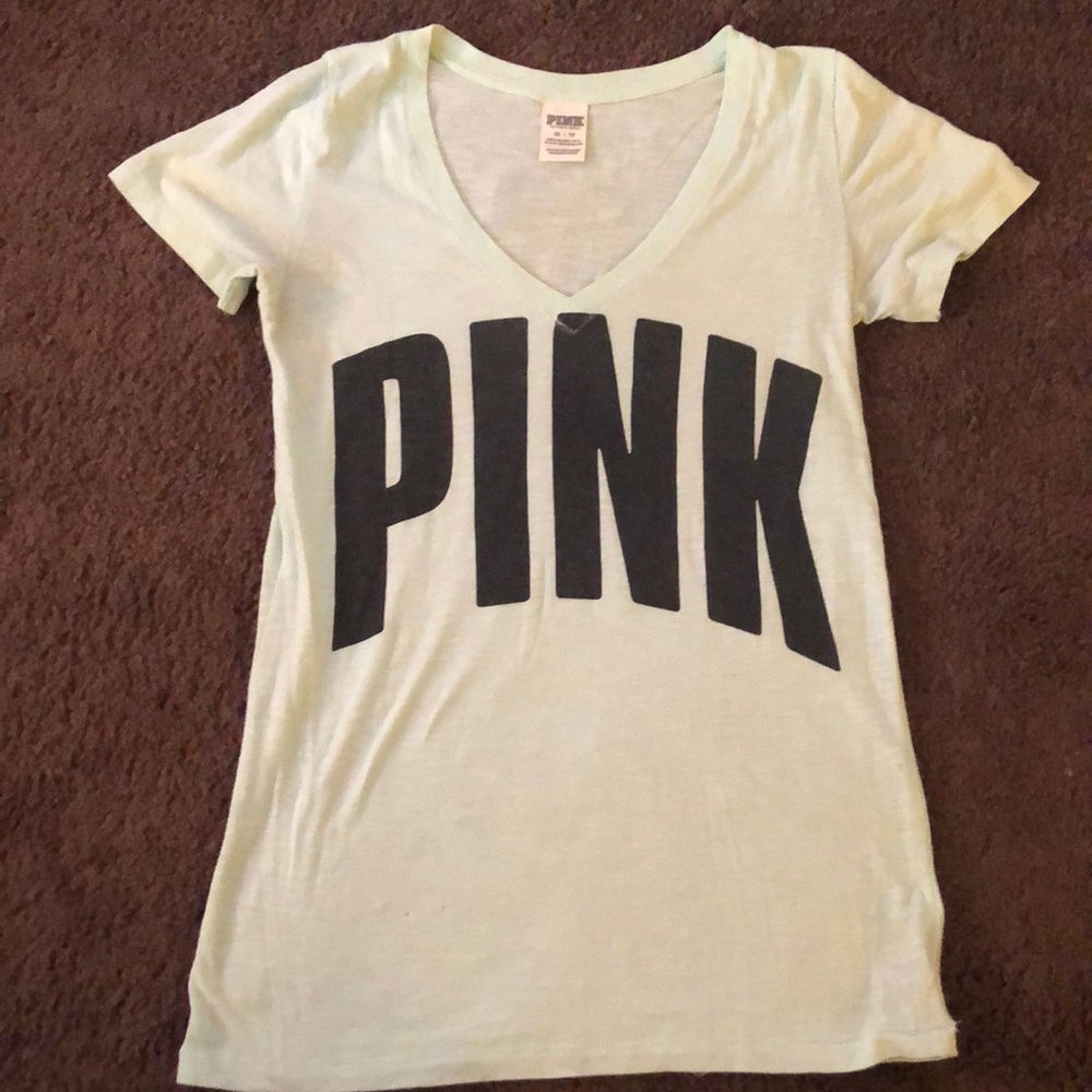 PINK mint colored tee shirt